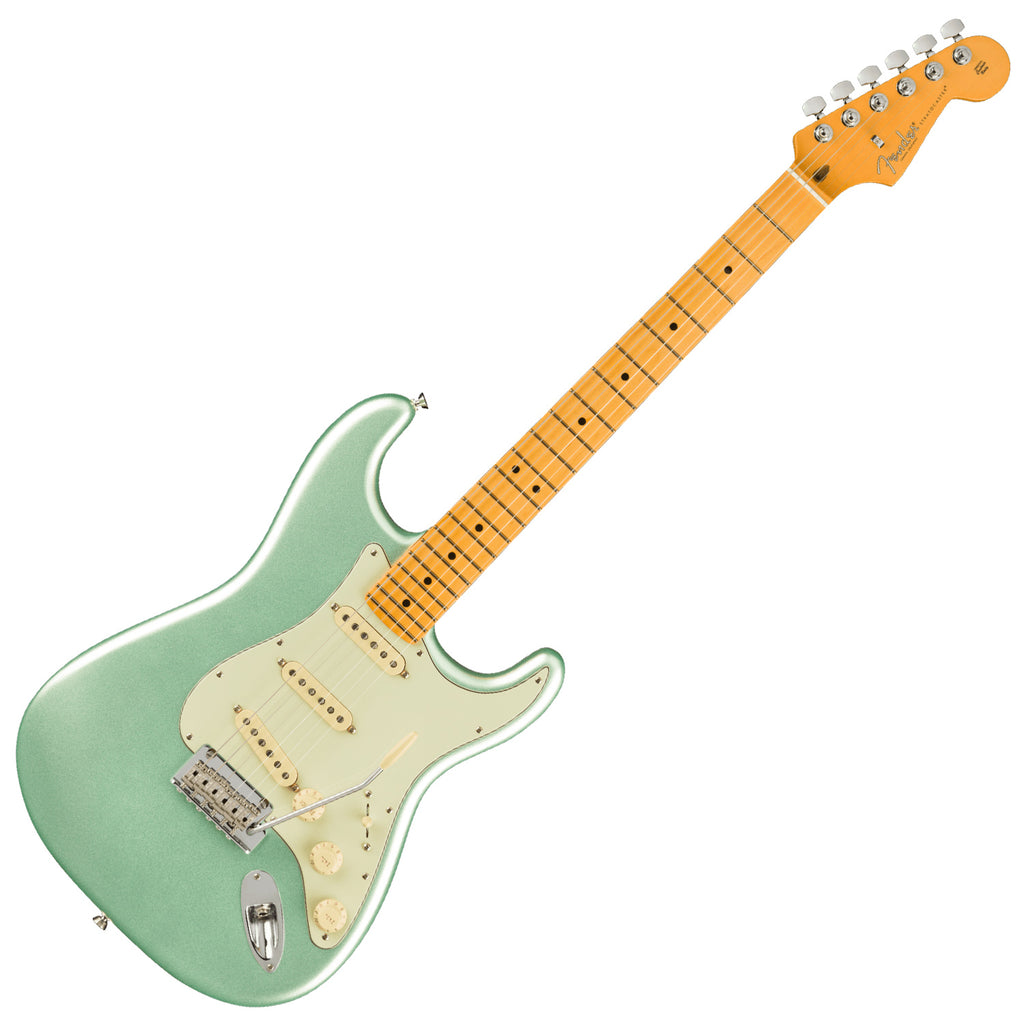 Fender American Professional II Stratocaster Maple in Mystic Surf Green Electric Guitar w/Case - 0113902718