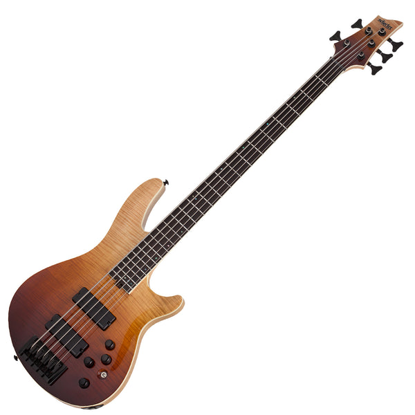 Schecter SLS Elite -5 String Electric Bass Antique Fade Burst - 1393SHC
