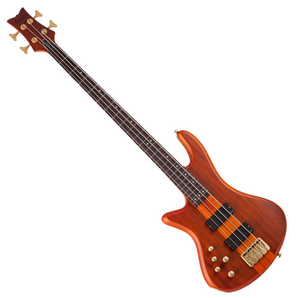 Schecter Stiletto Studio-4 Electric Bass Left Handed Honey Satin - 2760SHC