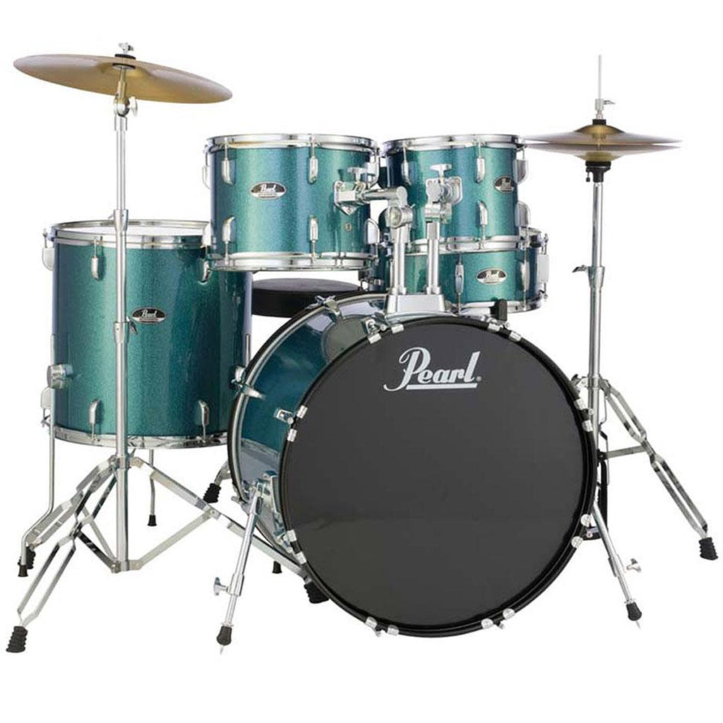 Pearl Road Show 5 Piece Drum Kit in Aqua Blue Glitter - RS525SCC703