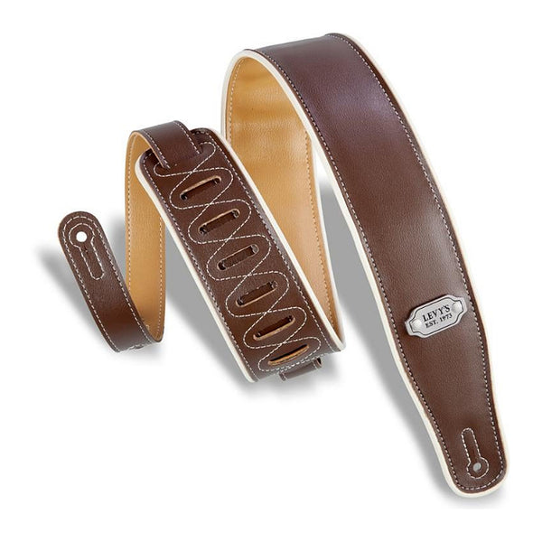 Levys 2.5" Double Sided Vinyl Strap Brown Mustard - M26VCPBRNMUS