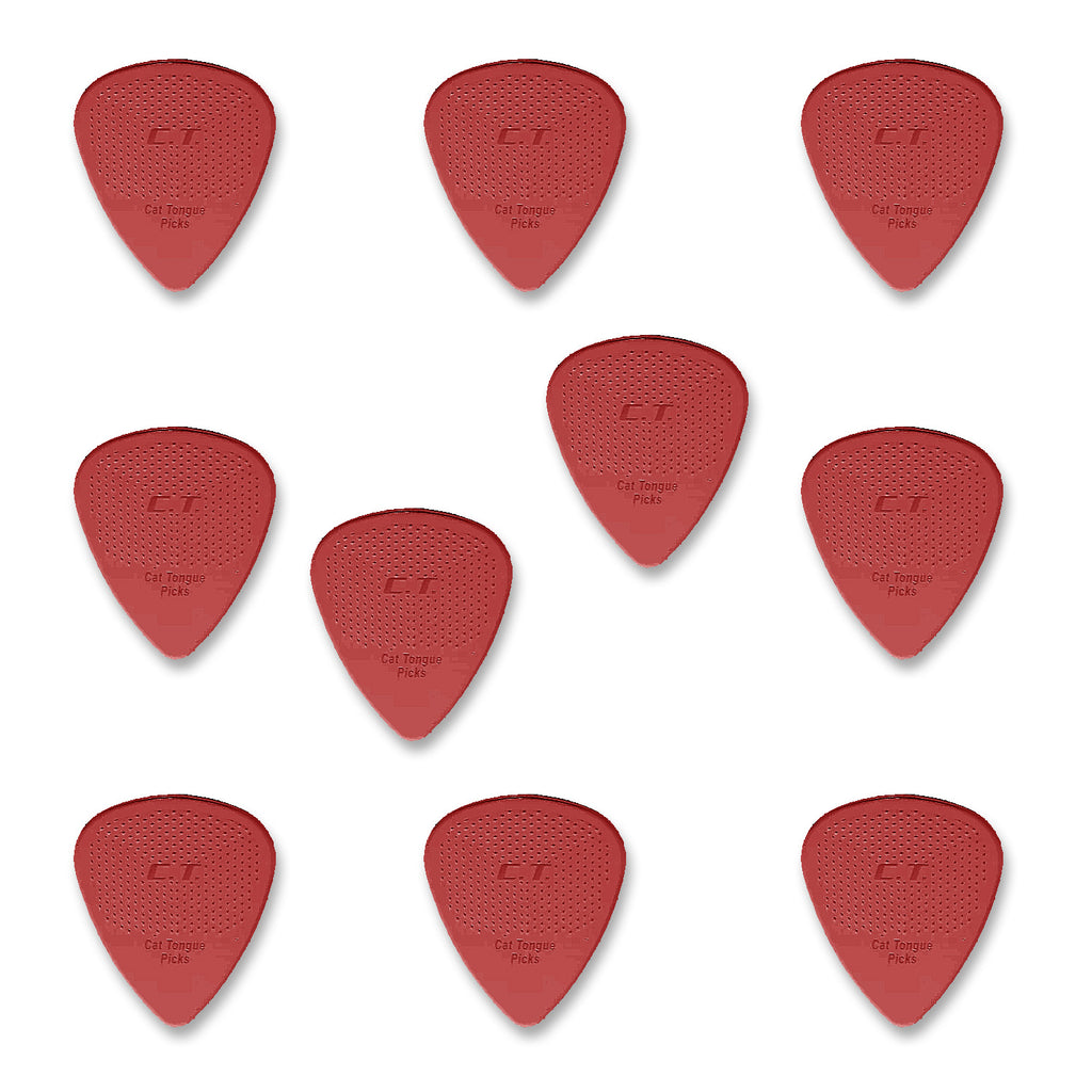Brain Picks Cat's Tongue Pick .73 in Red Pack of 10 - JCT7310