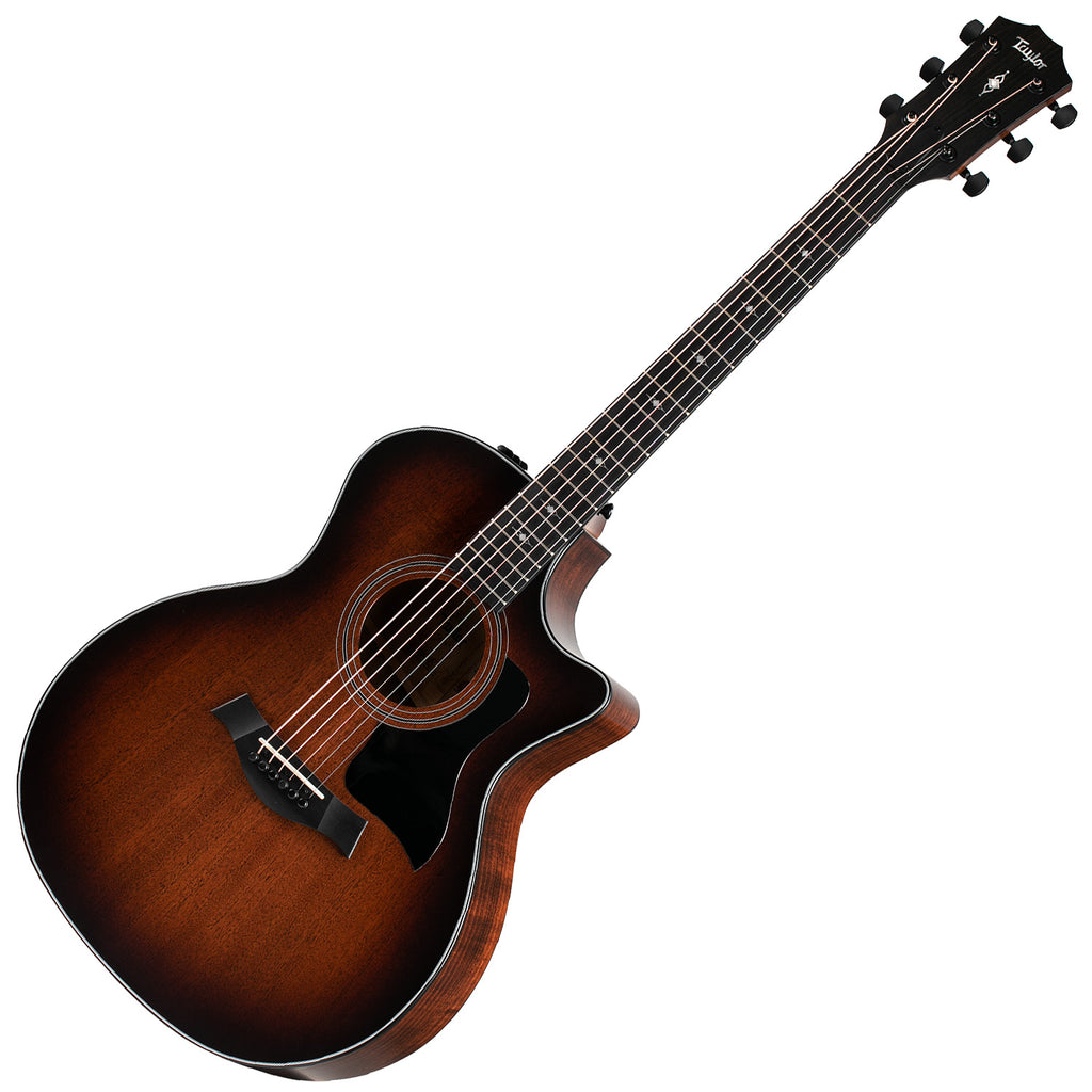 Taylor Grand Auditorium Acoustic Electric Solid Mahogany Back Sides in Shaded Edge Burst w/Case - 324ce