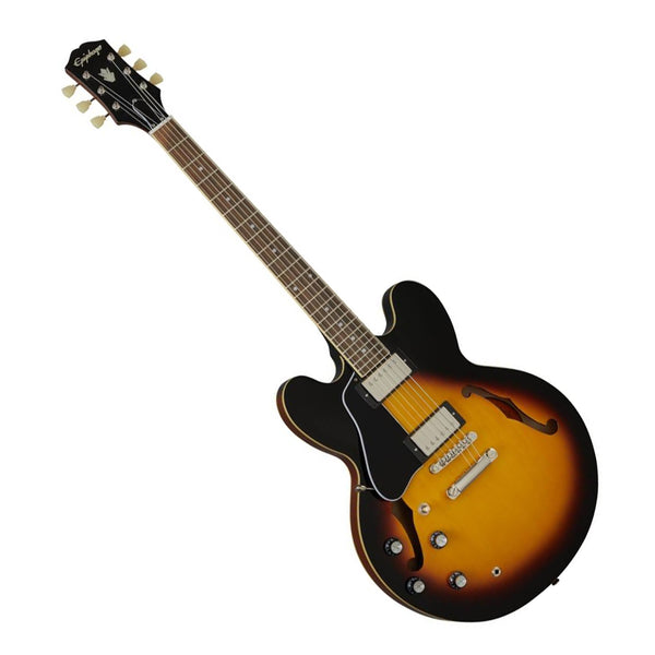 Epiphone Left Hand Electric Guitar Inspired by Gibson ES335 in Vintage Sunburst - IGES335VSNHLH