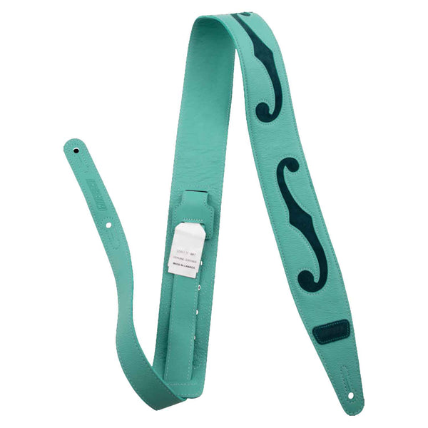Gretsch F-HOLES LEATHER STRAPS, SURF GREEN AND DARK GREEN - 9224742100