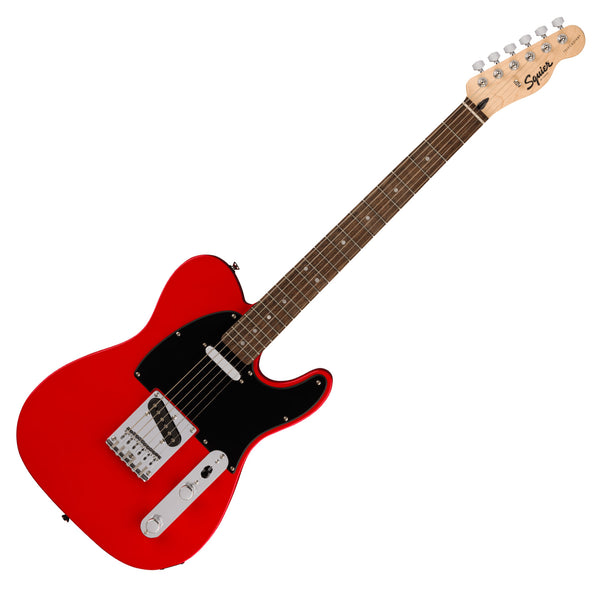 Squier Sonic Telecaster Electric Guitar Laurel Black Pickguard in Torino Red - 0373451558