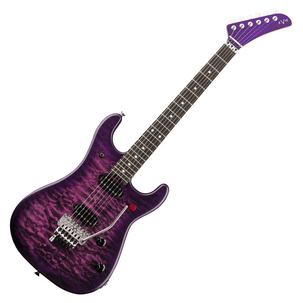 EVH 5150 Deluxe Electric Guitar Ebony Fretboard Quilted Maple in Satin Purple Daze - 5108002535