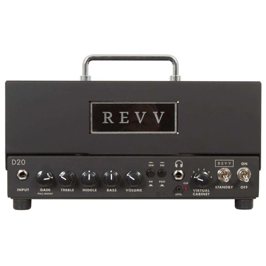 Revv 4-20 Watt Tube Lunch Box Tube Guitar Amplifier Head - D2