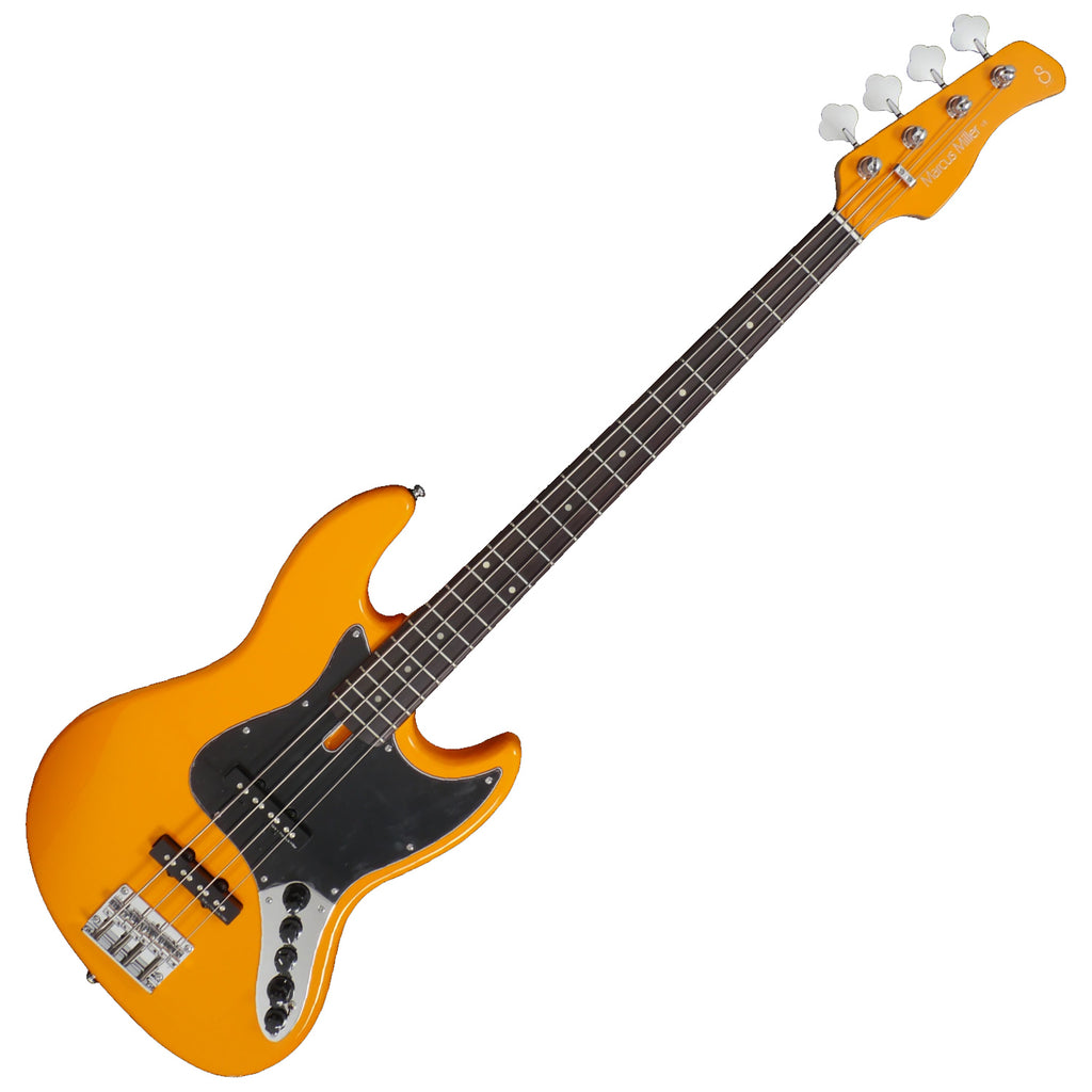 Sire V3 4 String Mahogany Body Electric Bass in Orange - V34ORG