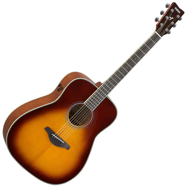 Yamaha TransAcoustic Dreadnought Acoustic Electric in Brown Sunburst - FGTABS