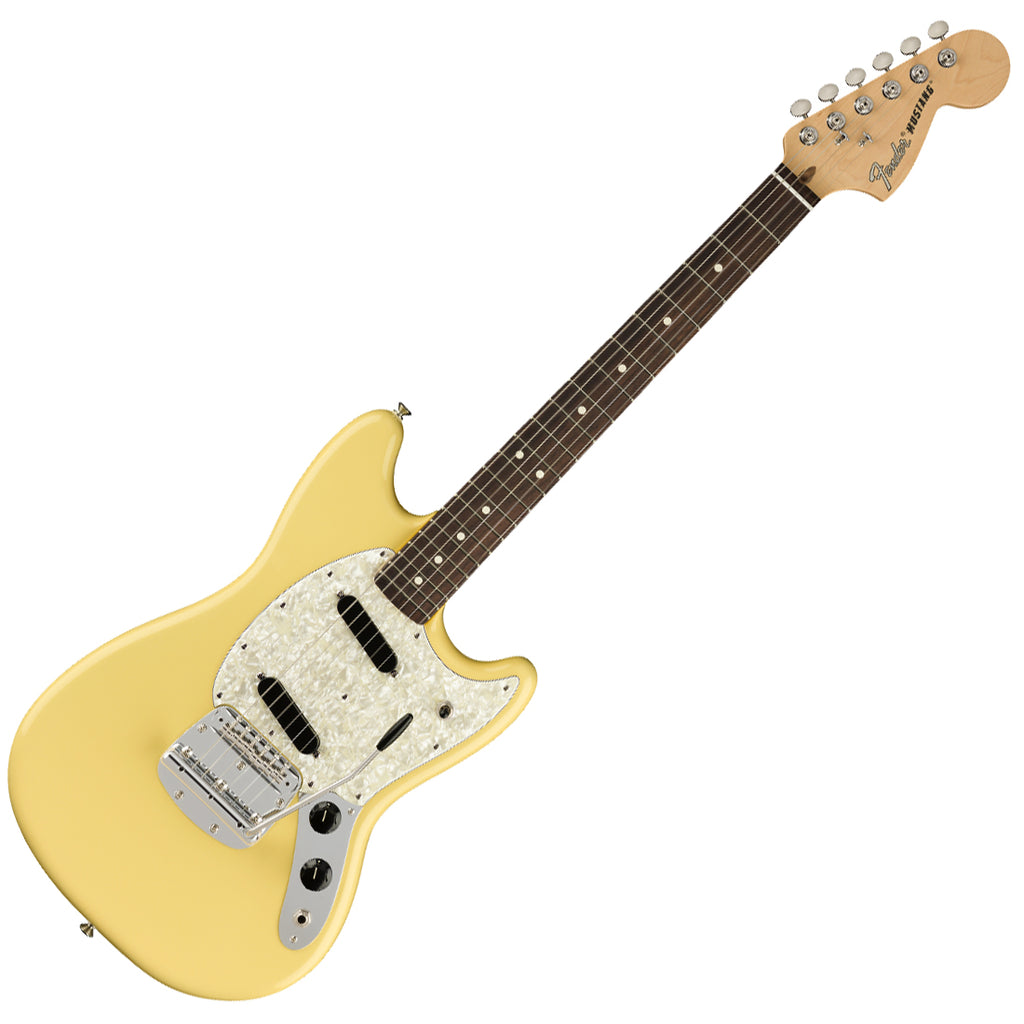 DEMO- Fender American Performer Mustang Electric Guitar Rosewood in Vintage White - DEMO20115510341