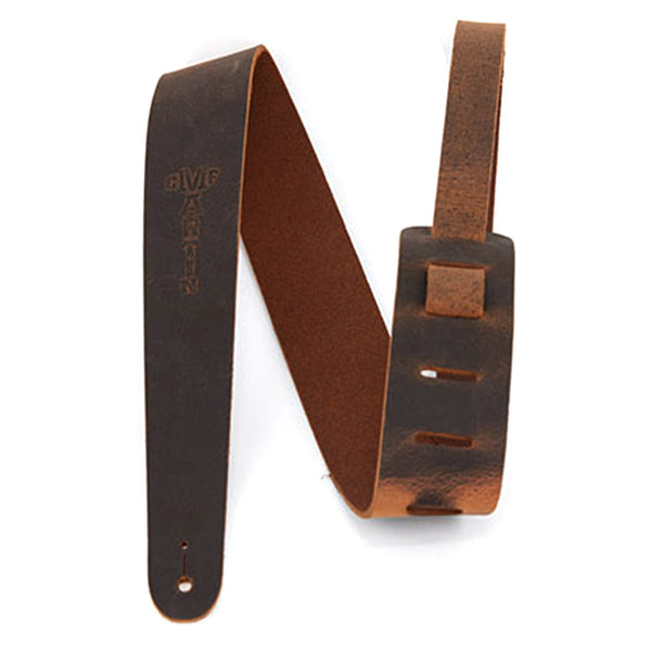 Martin Vintage Leather Brown Logo Strap - 18A0065