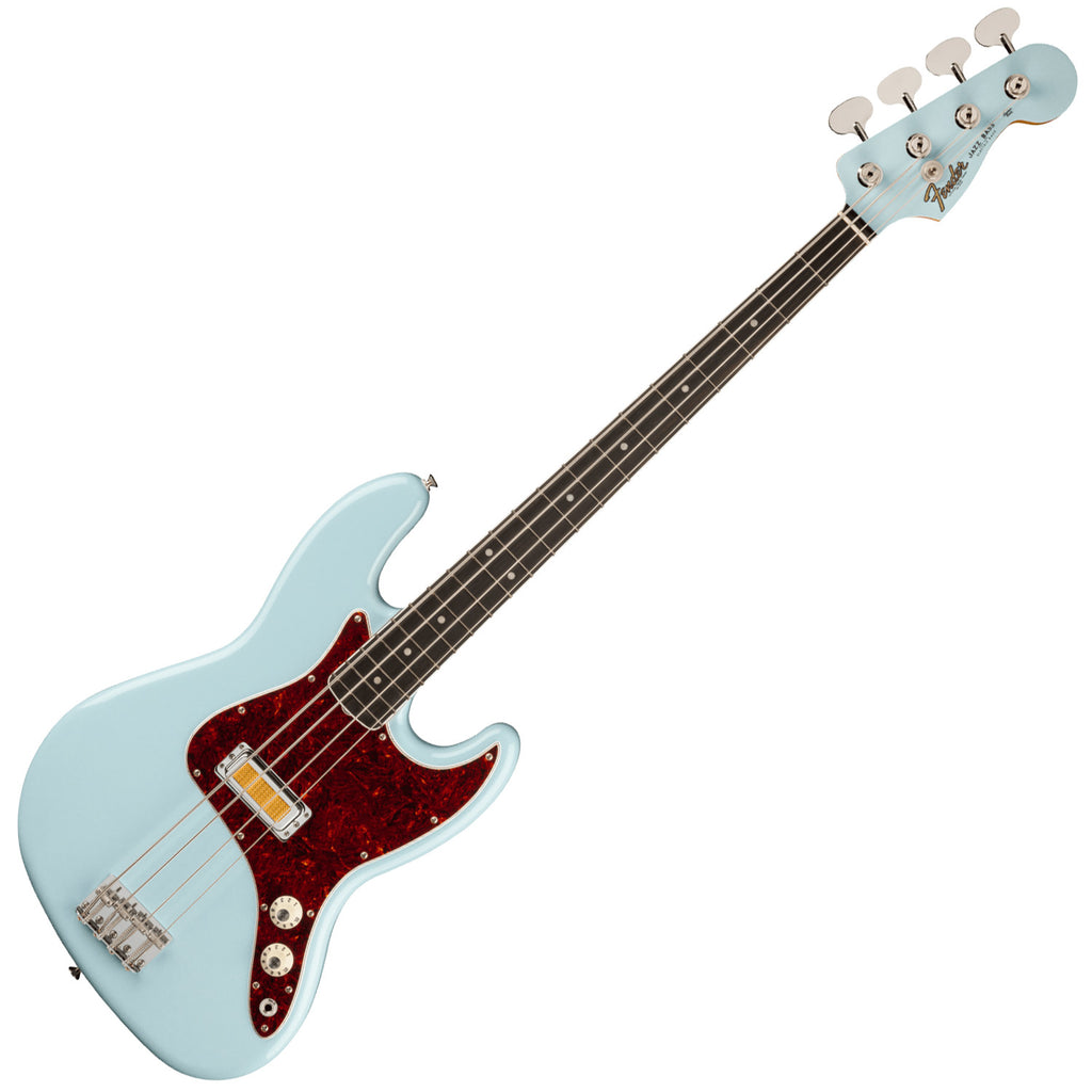 Fender Gold Foil Jazz Bass Guitar Ebony in Sonic Blue - 0140711372