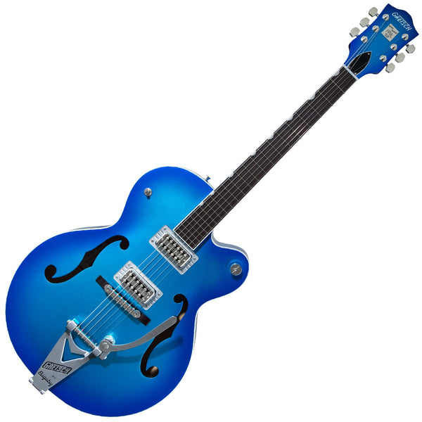 Gretsch Brian Setzer Hot Rod Hollow Body Electric Guitar Bigsby in Candy Blue Burst w/Case - G6120T-HR