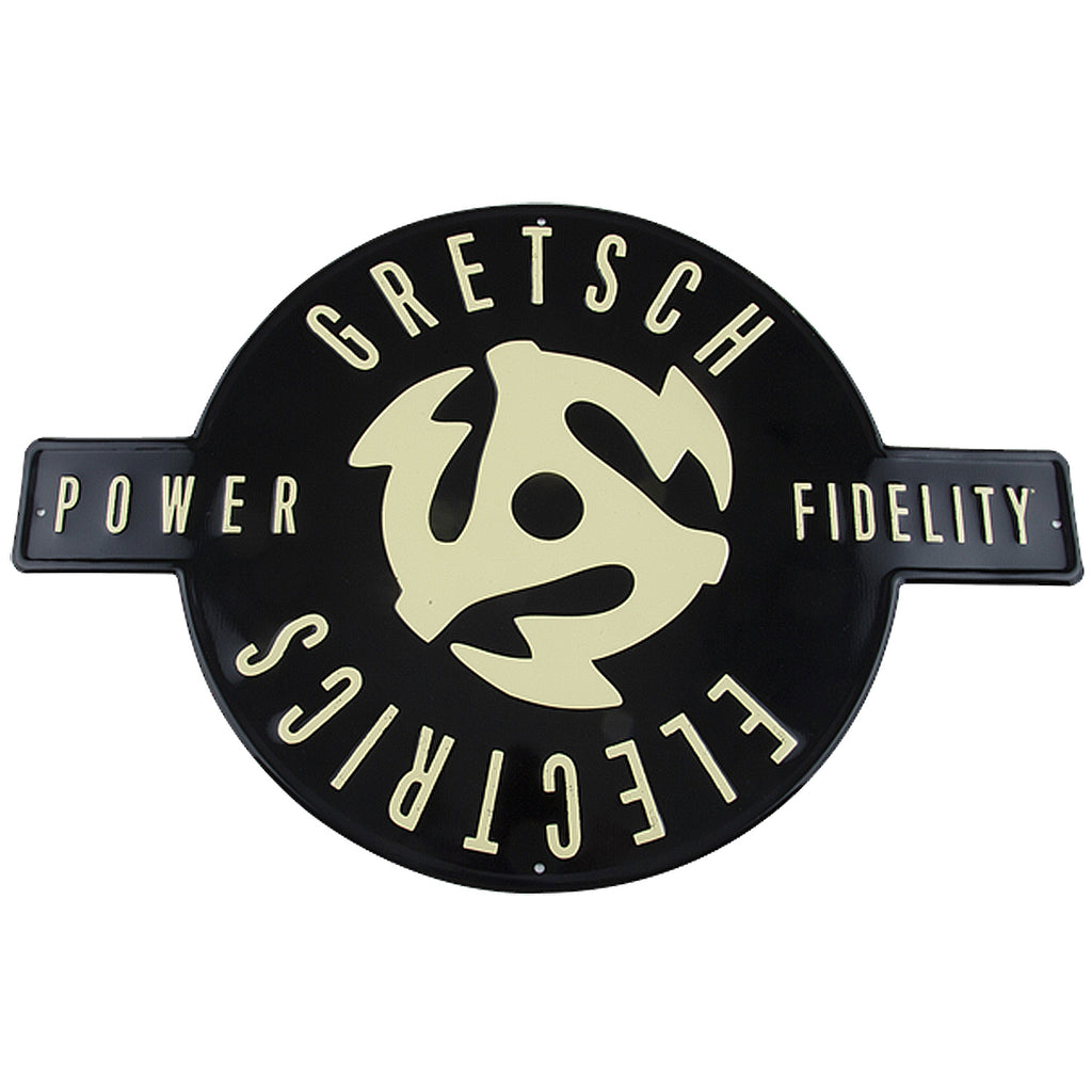 Gretsch Logo Electrics Power & Fidelity Tin Sign - 9227638100
