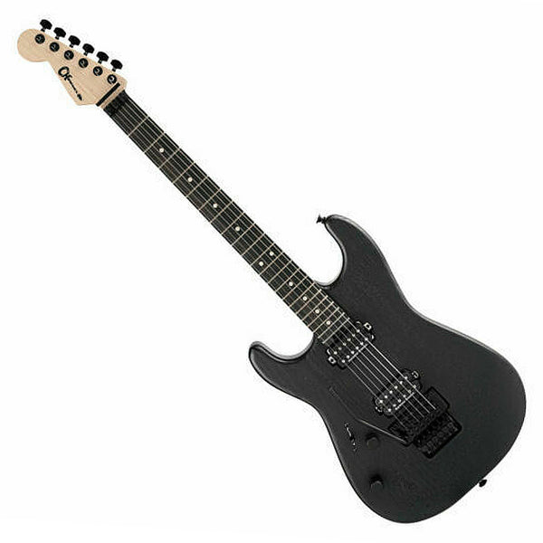 Charvel Pro Mod San Dimas Style 1 Electric Guitar HH Floyd Ebony Left Handed in Satin Black Sassafras - 2965801599