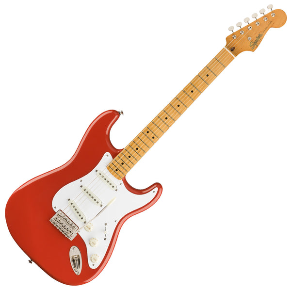 Squier Classic Vibe '50s Stratocaster Electric Guitar Maple in Fiesta Red - 0374005540