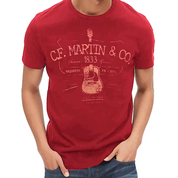 Martin T-Shirt D28 Logo Cardinal 2XL - 18C00032X