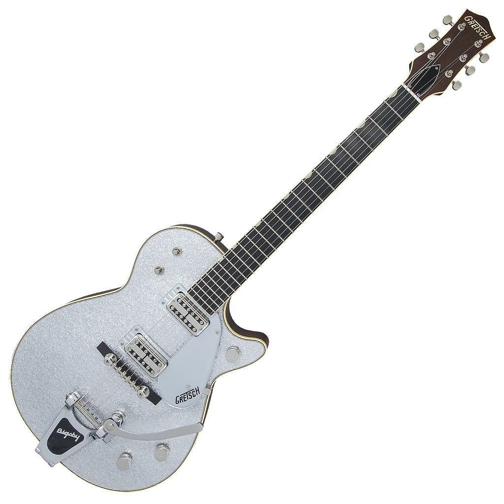 Gretsch G6129T-59Vintage Select '59 Silver Jet Bigsby in Silver Sparkle Electric Guitar w/Case - 2401812817