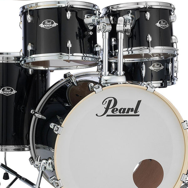 Pearl Export EXL 5 Piece Drumkit & Hardware in Black Smoke w/Zildjian Cymbal Pack no Throne - EXL725ZPC248