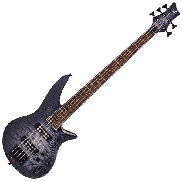 Jackson X Series Spectra SBXQ V 5 String Electric Bass Trans Black Burst - 2919924585