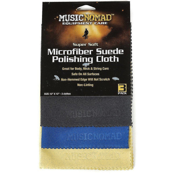 Music Nomad 3-pack microfiber suede polishing cloth - MN203