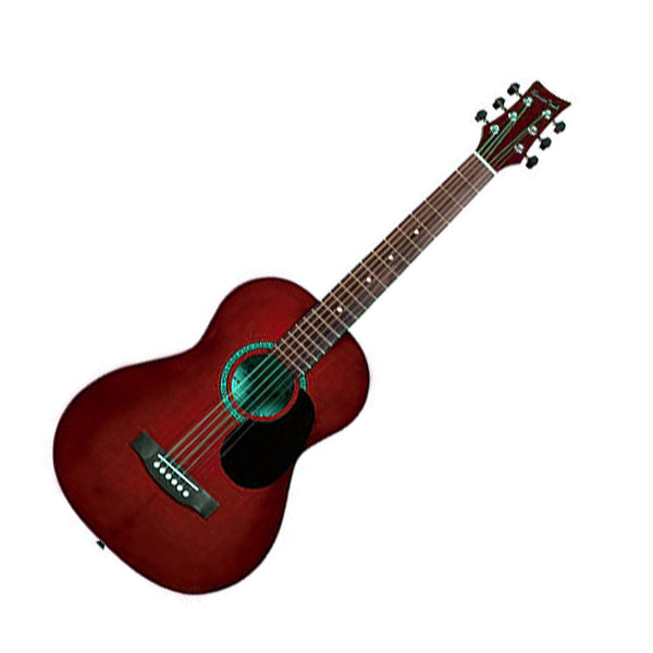 Beaver Creek BCTD601TR 3/4 Size Acoustic Guitar in Transparent Red
