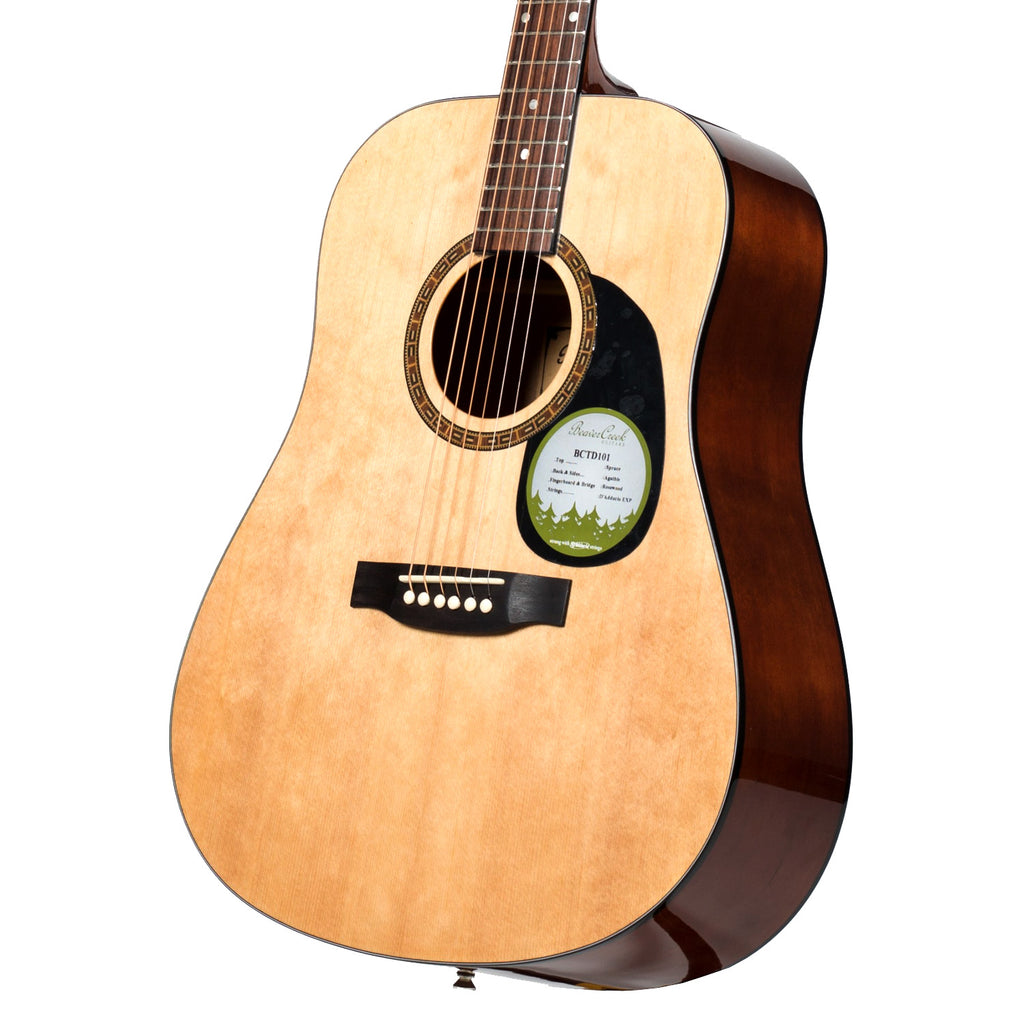 Beaver Creek Dreadnought Acoustic Guitar in Natural - BCTD101