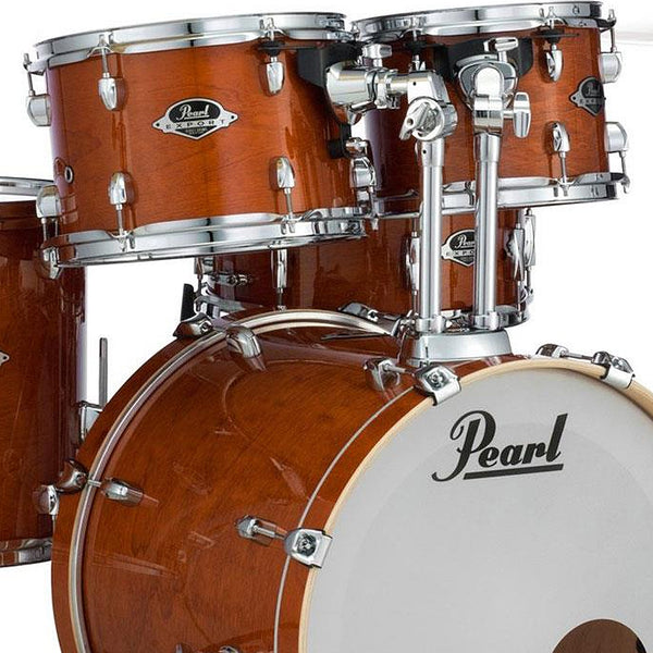 Pearl Export EXL 5 Piece Drumkit & Hardware in Honey Amber w/Zildjian Cymbal Pack & Throne - EXL725FZPCT1249