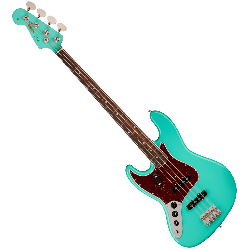 Fender American Vintage II Left Handed 66 Jazz Electric Bass Rosewood in Sea Foam Green w/Vintage-Style Case - 0190180849