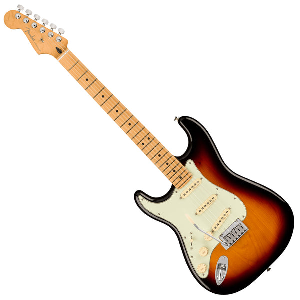 Fender Player Plus Stratocaster Electric Guitar Left Hand Maple Neck in 3 Tone Sunburst - 0147412300
