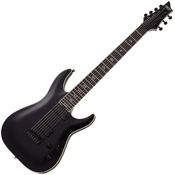 Schecter C-7 String Electric Guitar SLS Elite Electric Guitar Evil Twin in Satin Black - 1349SHC