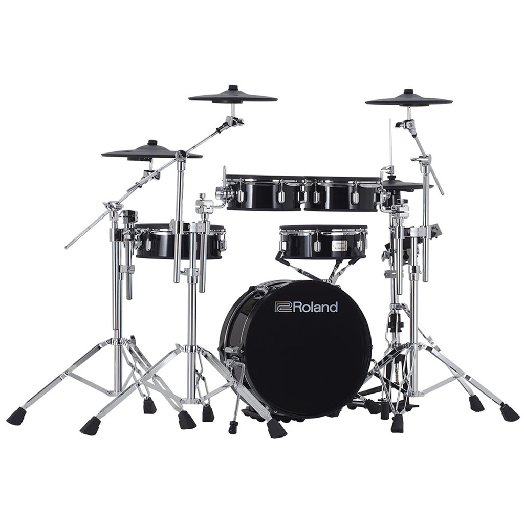 Roland 5 Pce V-Drums Acoustic Design 3 Series w/Double-Braced Chrome Stands - VAD307