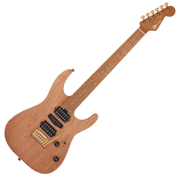 Charvel Pro Mod DK24 Electric Guitar HSH 2PT Carmelized Maple in Natural Mahogany - 2969434557