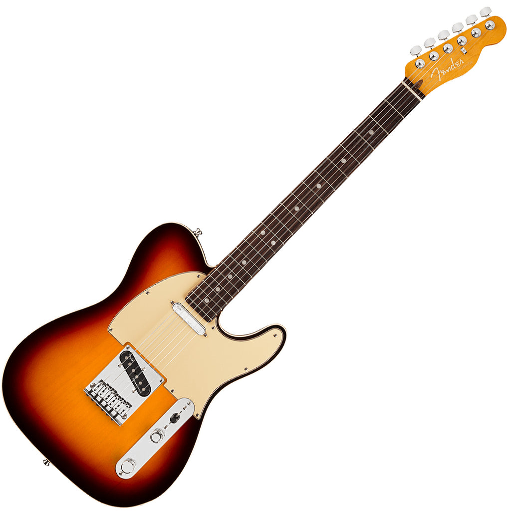 Fender American Ultra Telecaster Electric Guitar Rosewood in Ultraburst w/Case - 0118030712
