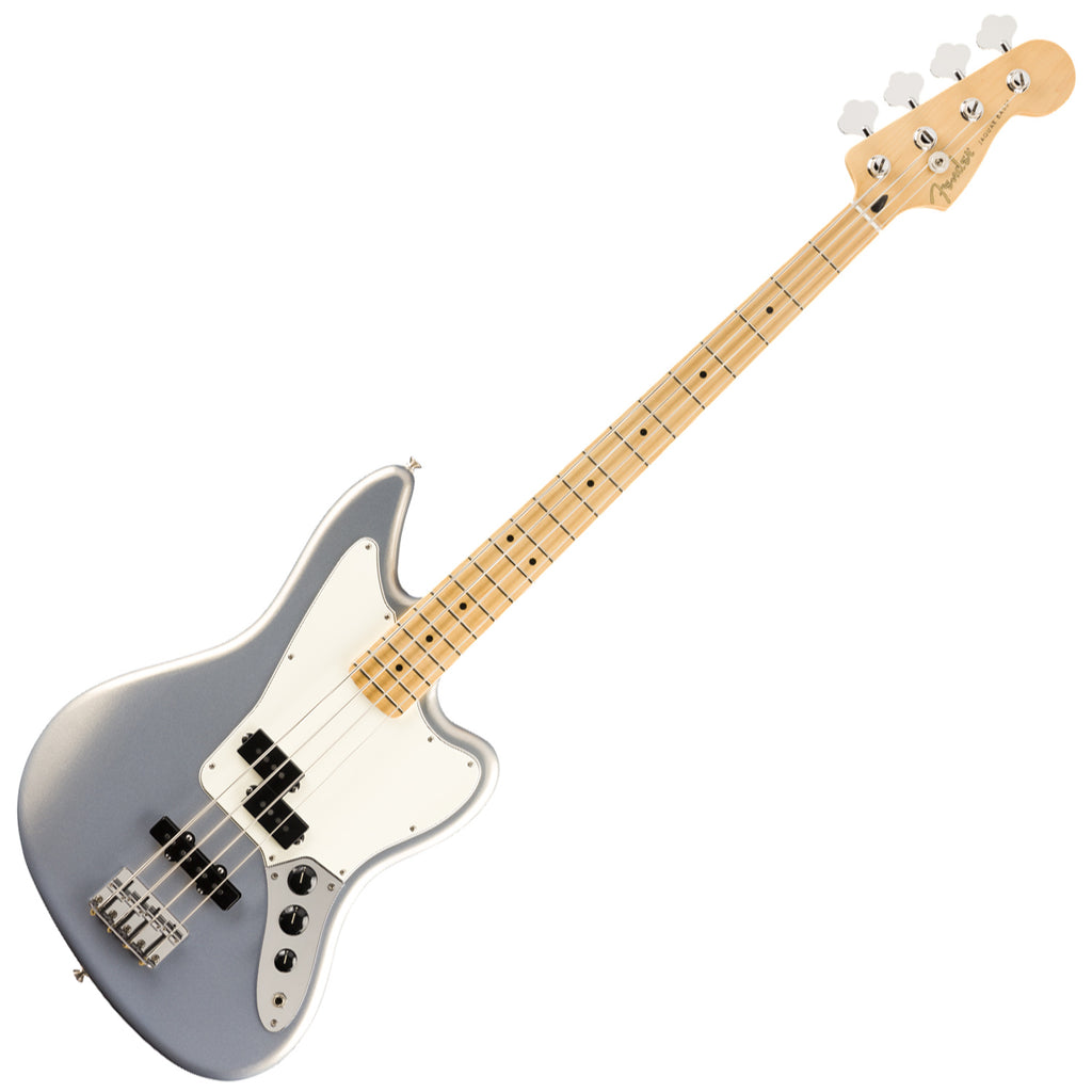 Fender Player Jaguar Electric Bass in Silver - 0149302581