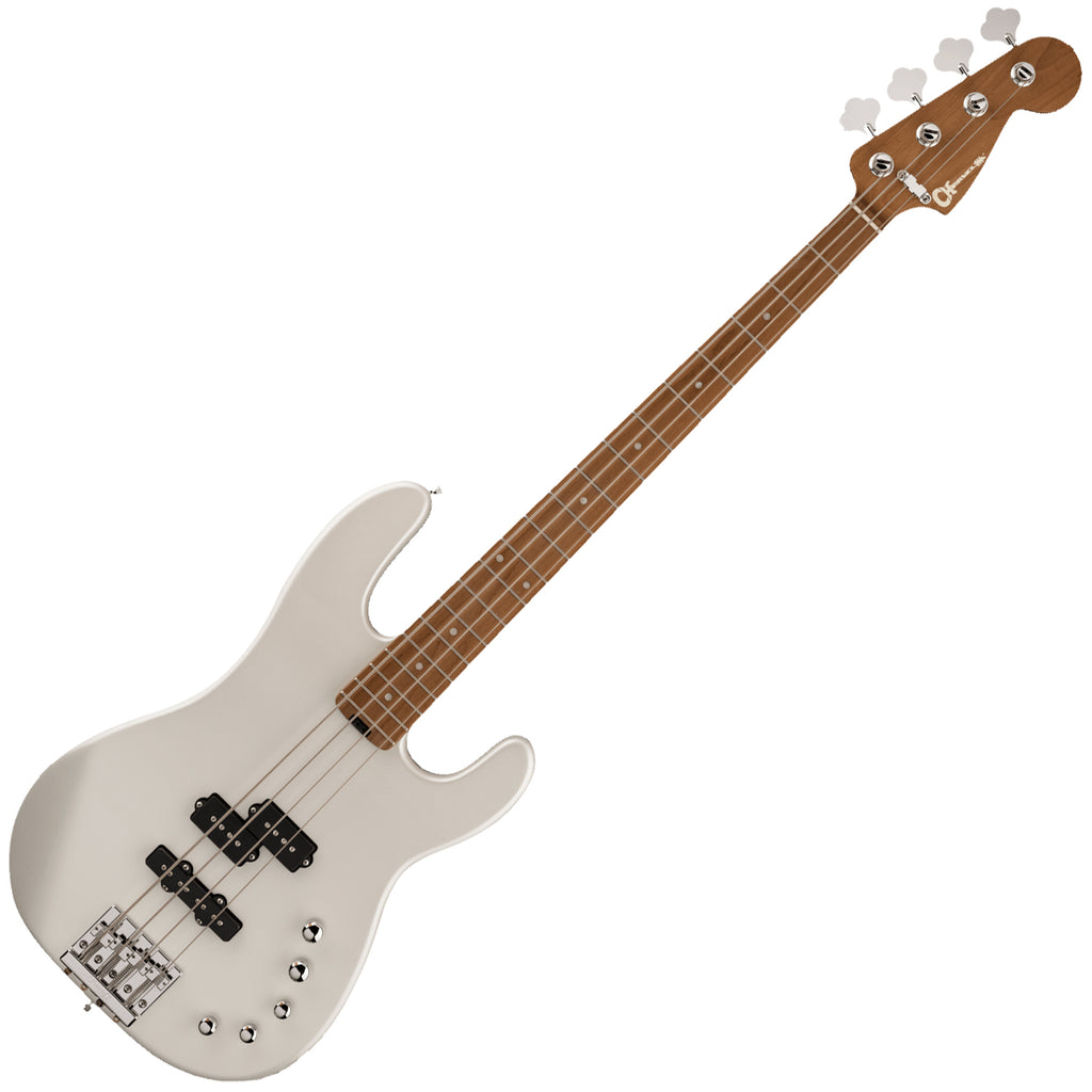 Charvel Pro-Mod Electric Bass SD PJ IV Caramelized Maple in Platinum Pearl - 2963068576