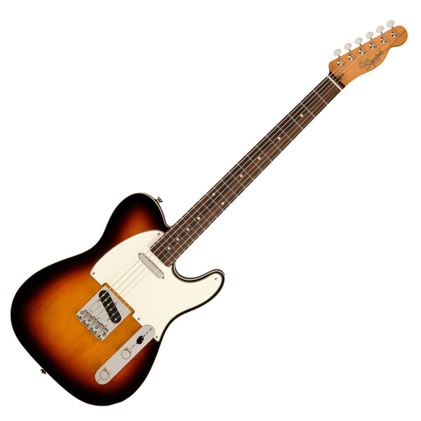 Squier Classic Vibe Baritone Custom Telecastor Electric Guitar in 3 Colour Sunburst - 0374042500