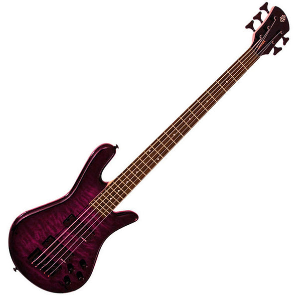 Spector LG5CLSTP Legend 5 Classic 5 String Electric Bass in Trans Purple Gloss