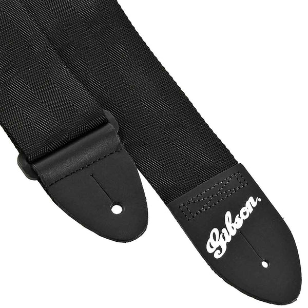 Gibson 2" Nylon Strap with Small Gibson Logo Black - GSB10