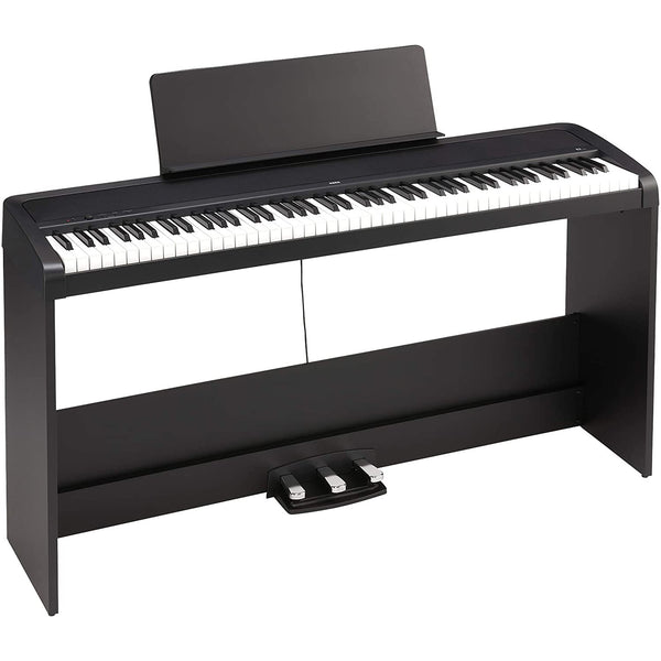 Korg 88 Key Digital Piano  w/Stand Pedals in Black - B2SPBK | BENCH EXTRA