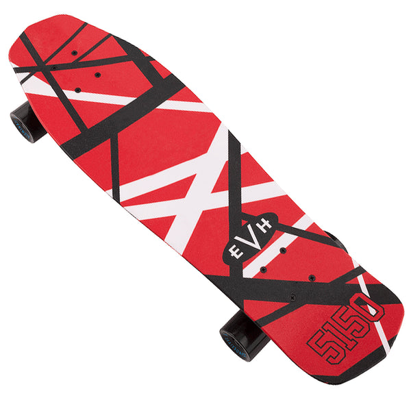 EVH Red Black & White Stripes 5150 Skateboard - 227528100