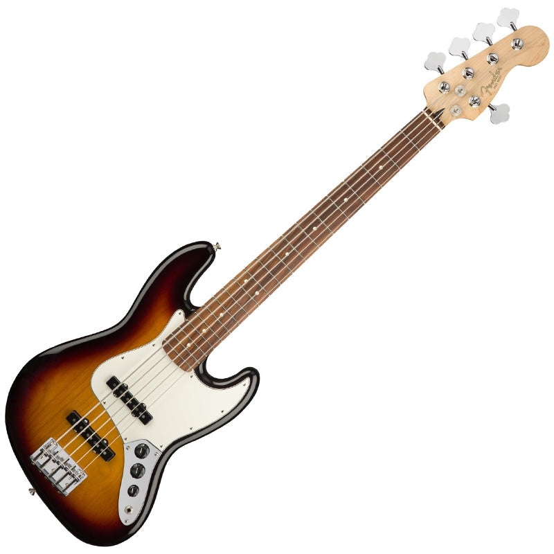 Fender Player Jazz Electric Bass V Pau Ferro in 3 Tone Sunburst - 0149953500