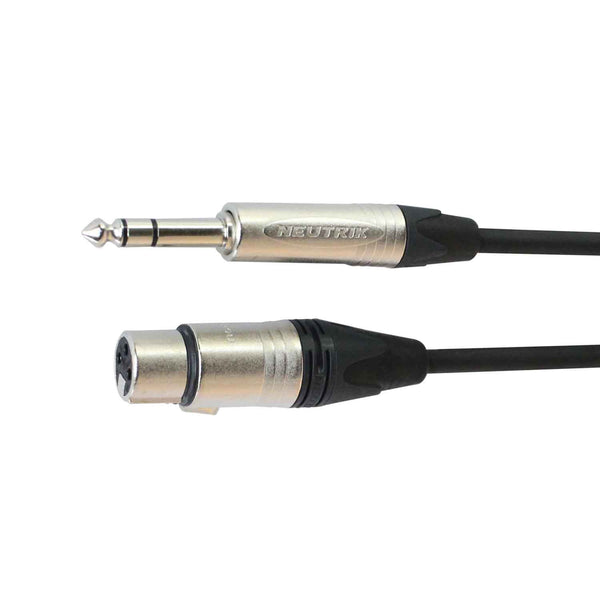Digiflex 10' Female XLR to 1/4" TRS Cable - NXFS10
