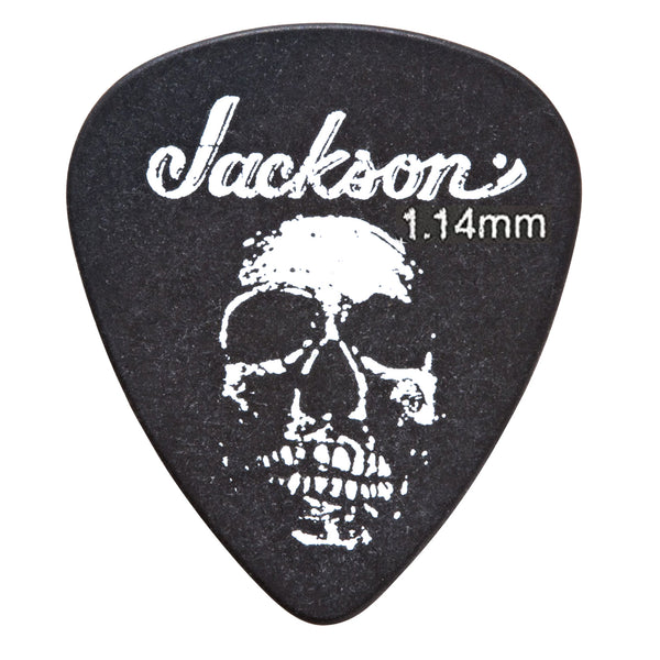 Jackson 451 Shape Skull Picks Black Extra Heavy 1.14 mm (12 pack) - 2987451950