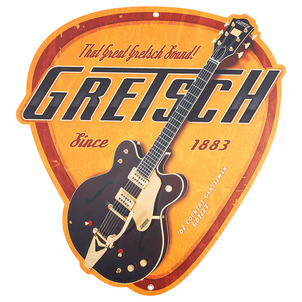 Gretsch Logo Picks Vintage Tin Sign - 9228477100