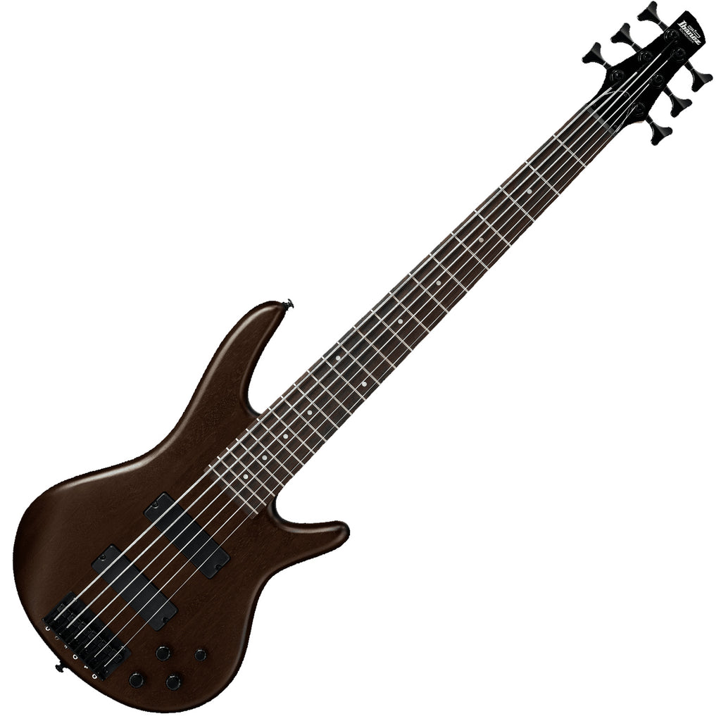 Ibanez Gio 6 String Bass Guitar in Walnut Flat - GSR206BWNF