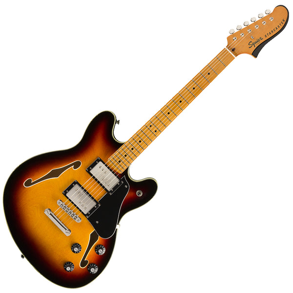 Squier Classic Vibe Starcaster Semi Hollow Body Electric Guitar Maple in 3-Color Sunburst - 0374590500