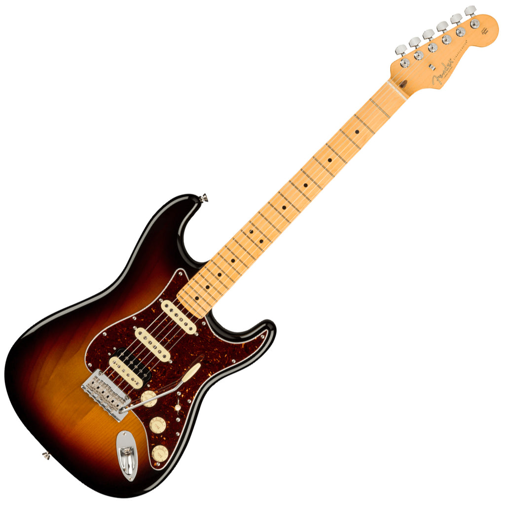 Fender American Professional II Stratocaster HSS Maple in 3 Tone Sunburst Electric Guitar w/Case - 0113912700