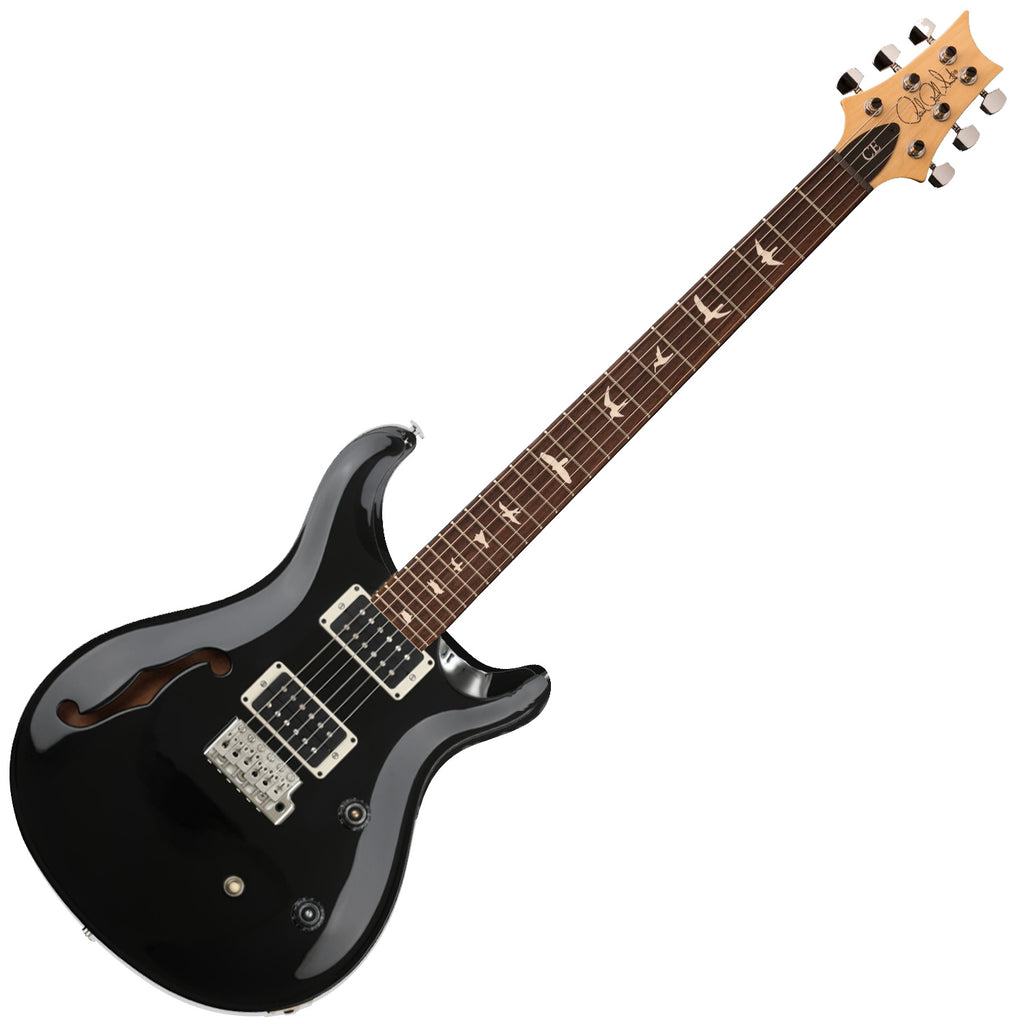 PRS CE24 Semi-Hollow Body Electric Guitar in Black - CE24SHBL